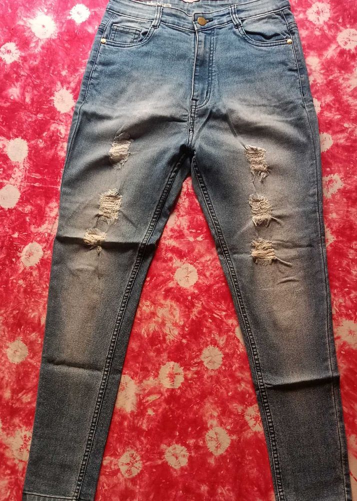 Ripped Denim Jeans