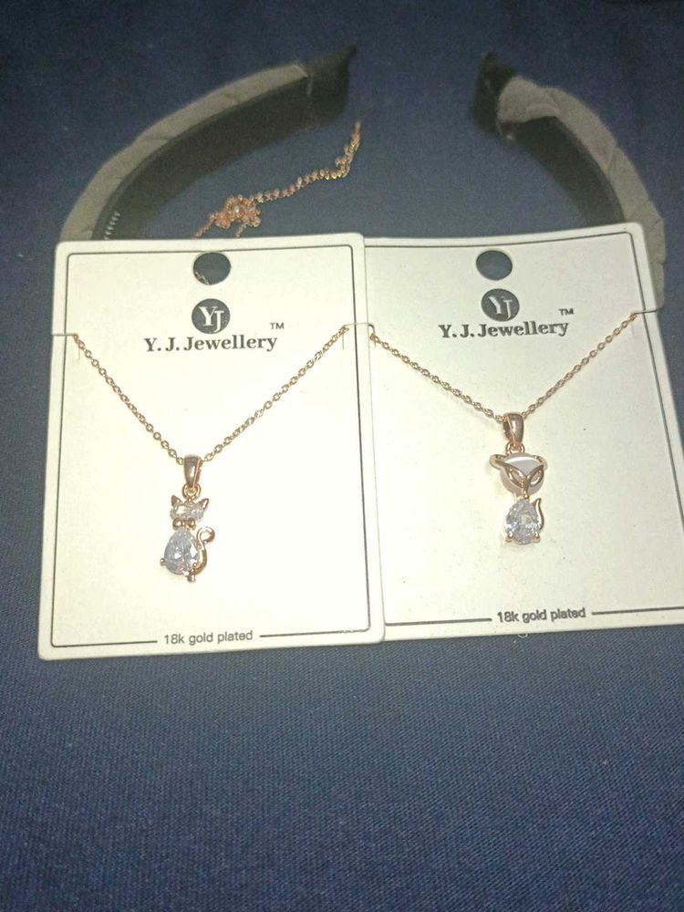 Anti Tarnish 18k Gold Plated Cute Cat Pendants