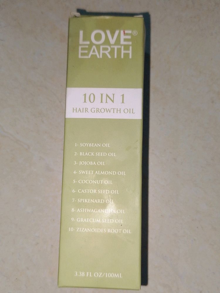 Love Earth 10 in 1Hair Growth oil🥰😊♥️