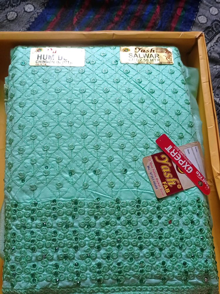 Superb Offer Pure Cotton Chiffon With Chunni Suit