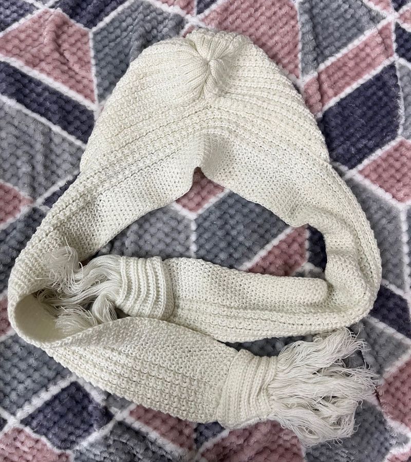 Crochet Scarf With Hood