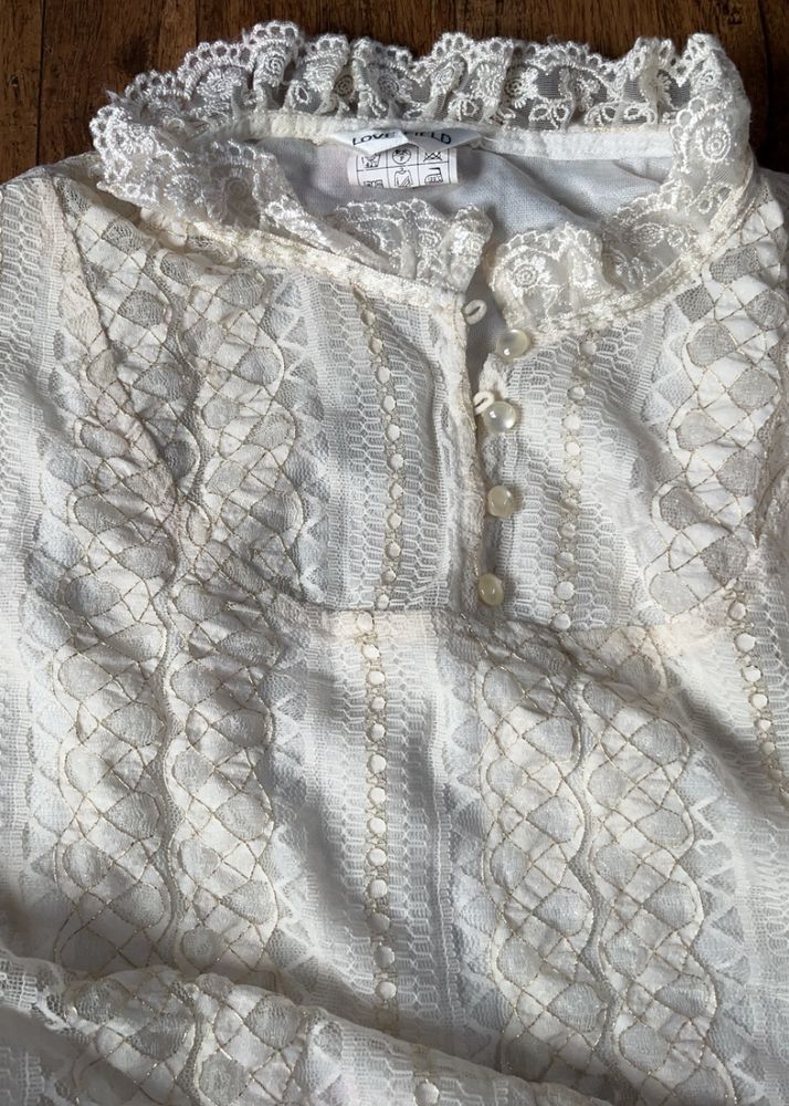 Royal Look Crochet Top Like A Shirt Style