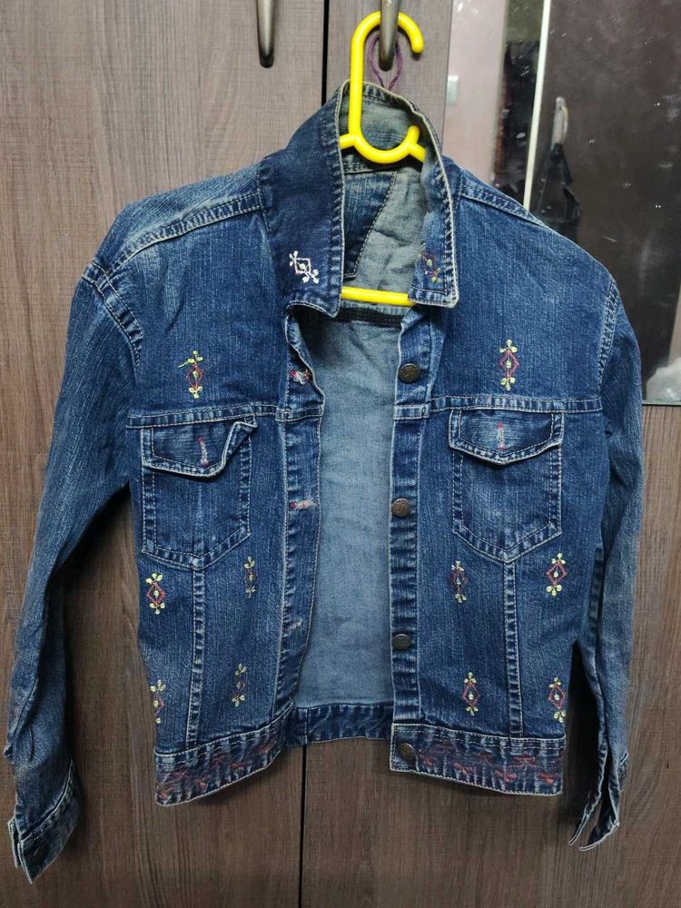 Embroidered Denim Jacket