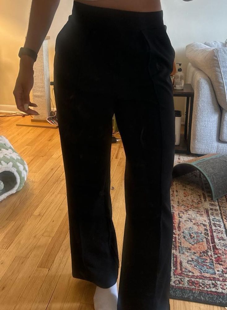 H&amp;M Black Straight Leg Trousers