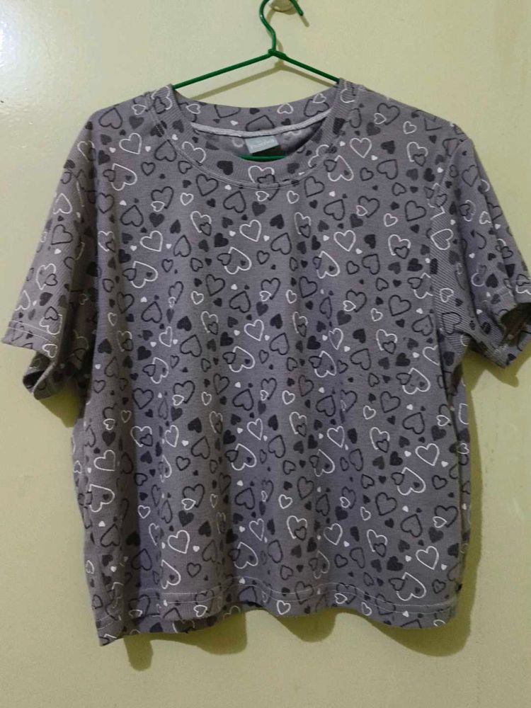 Heart Print Tee