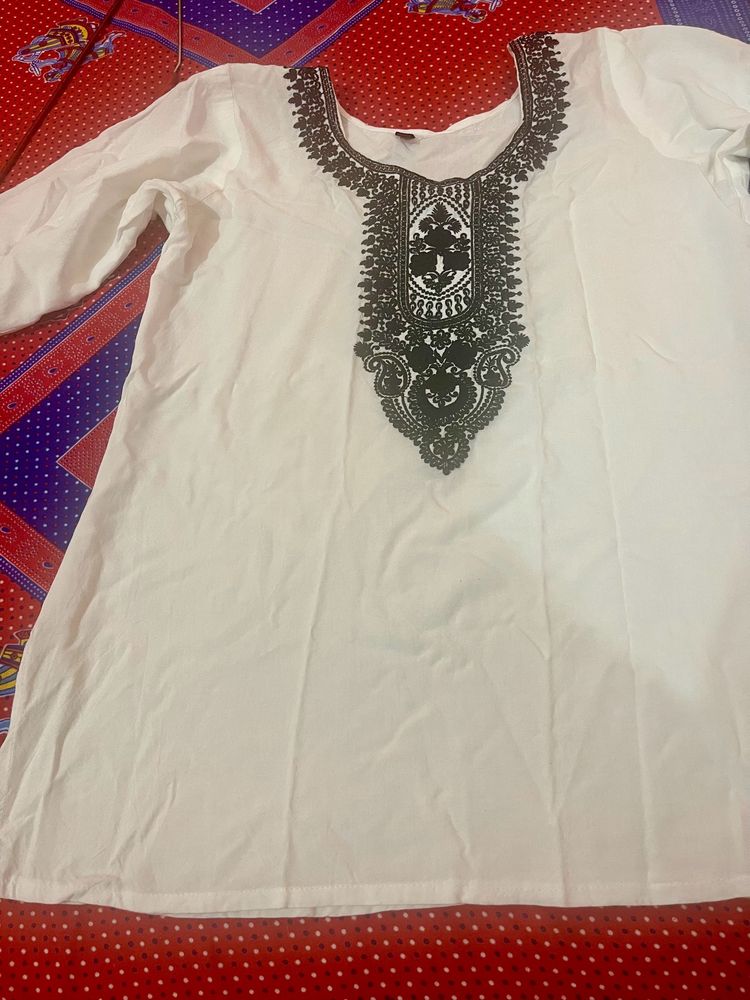 Women Short Jeans Kurti