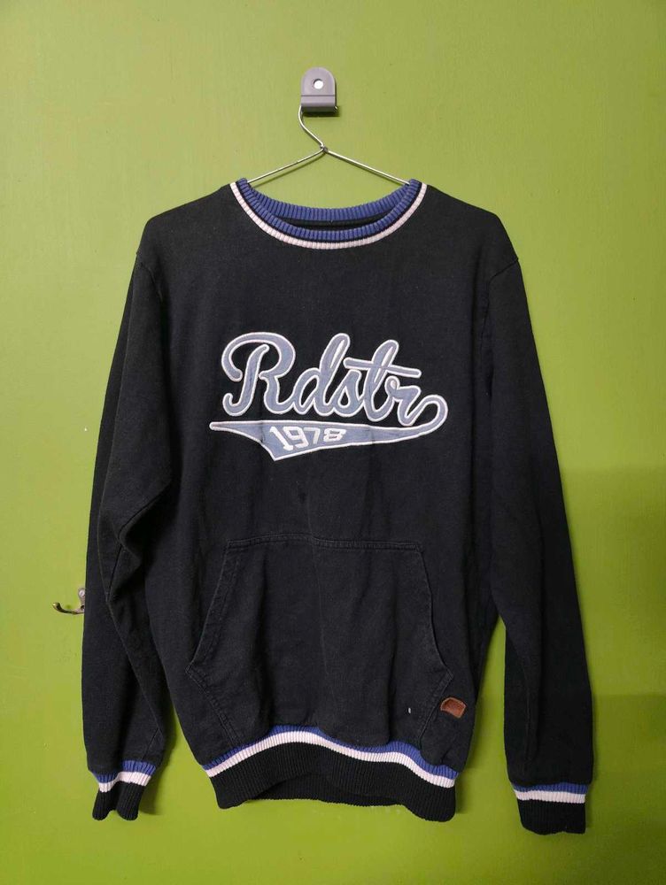 Roadster Black and Blue Sweatshirt - Thick Fabric!