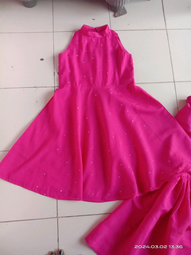 Frock With Shrara Set