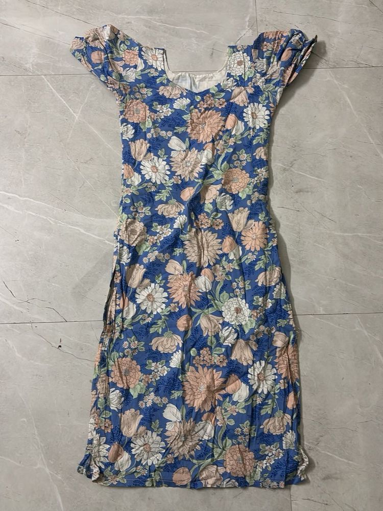 Floral Print Mini Dress