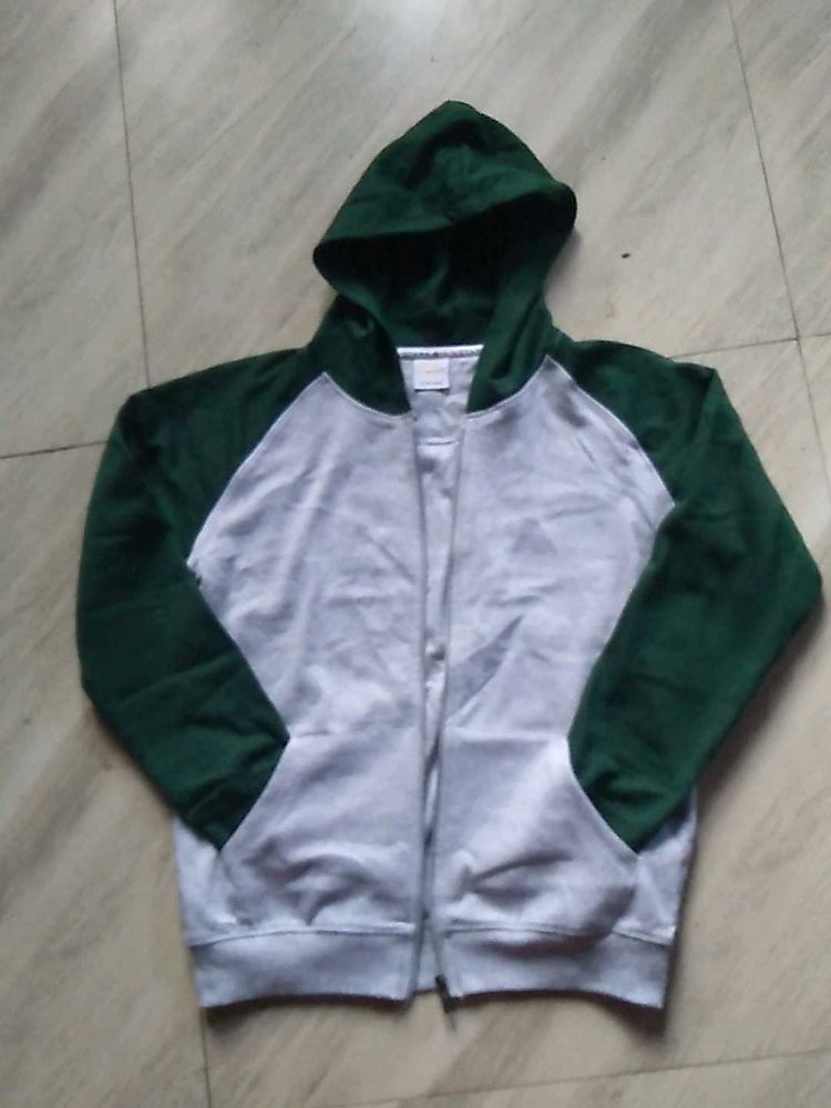Green &amp; Grey Hoodie