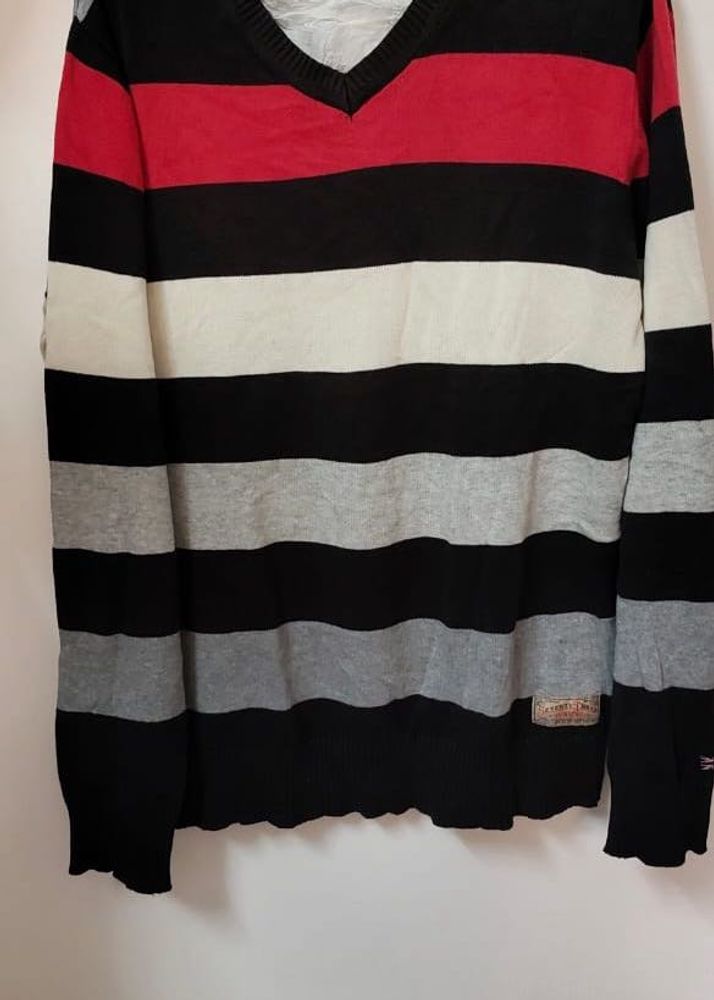 Pepe Jeans Striped V-Neck Sweater