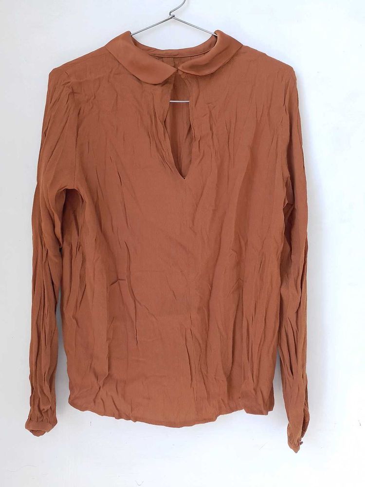 Brown Long Sleeve Top