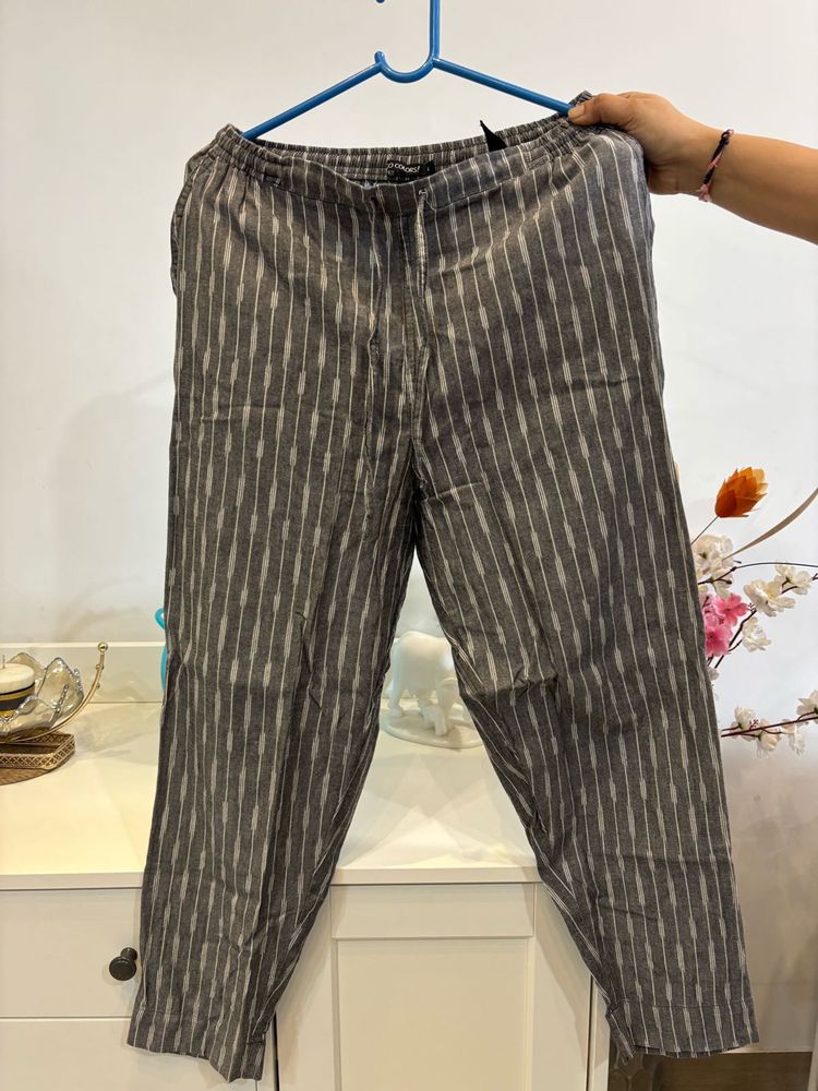 Striped Casual Cotton Pants