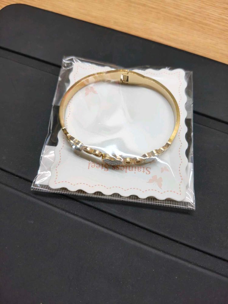 Gold Stainless Steel Bangle