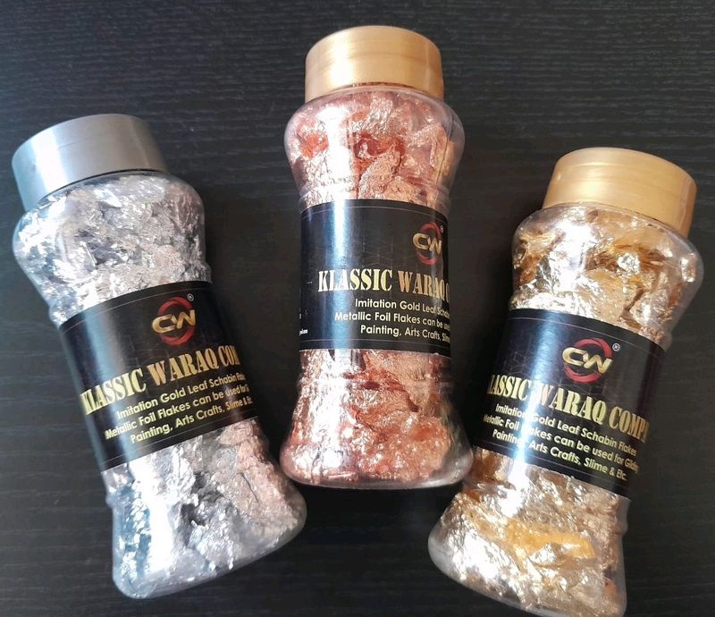 3 Color Combo Waraqs For Crafting Or Resin Art....