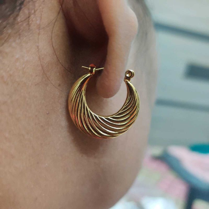 Anti Tarnish Hoops Earring