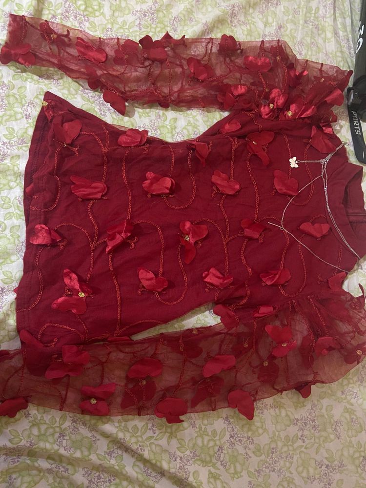 Butterfly Netted Top