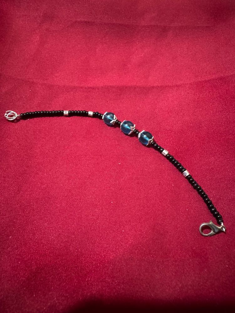 Blue Beaded Bracelet