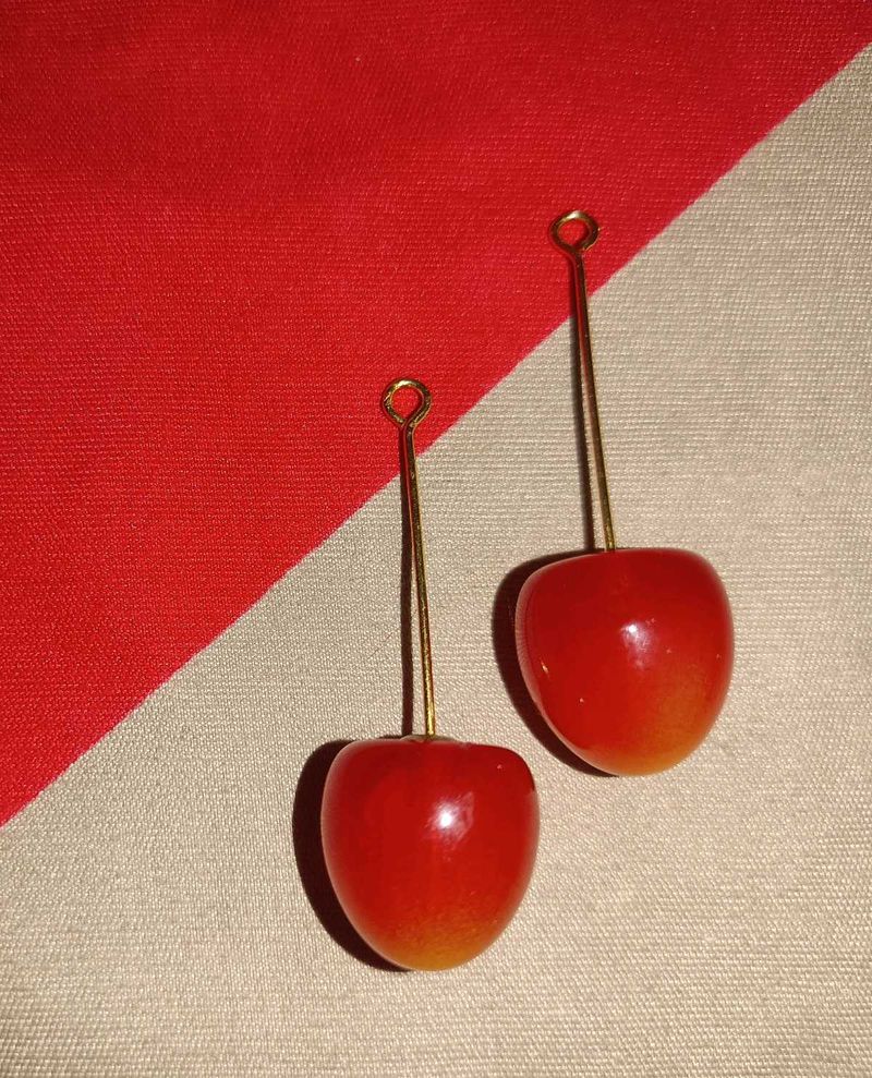 2-in-1 Stud Earrings | Cherry Charm &amp; Sparkle