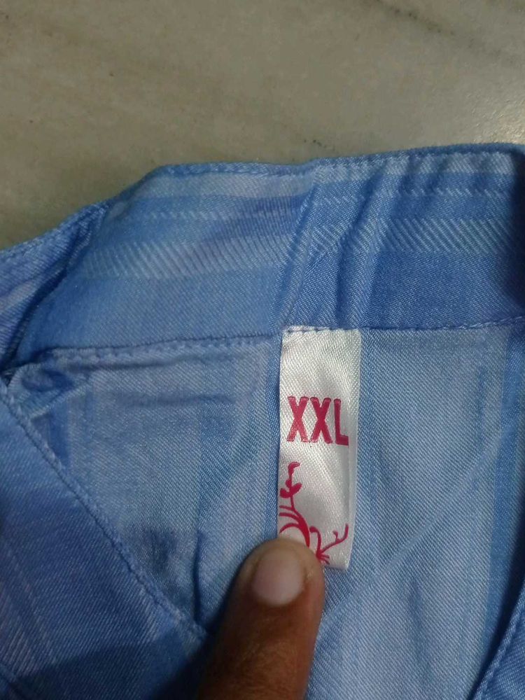 Blue Striped Tunic Shirt