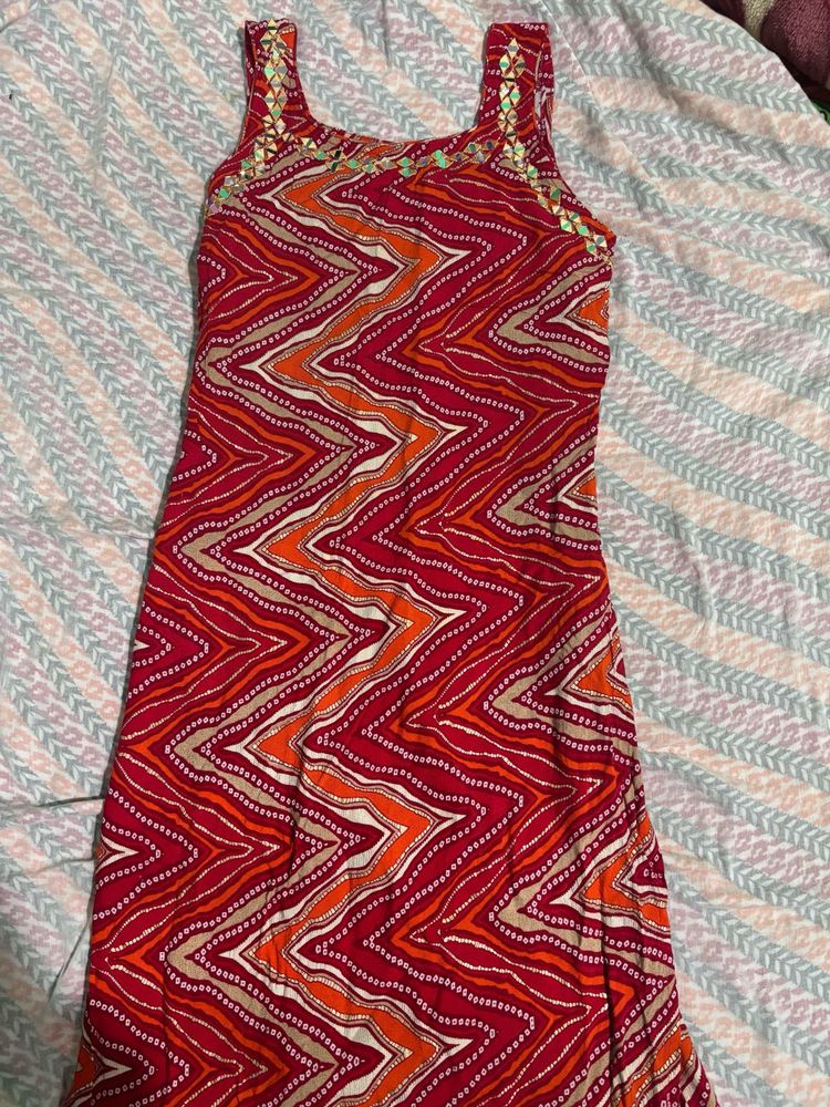 Patterned Sleeveless kurti 🌺