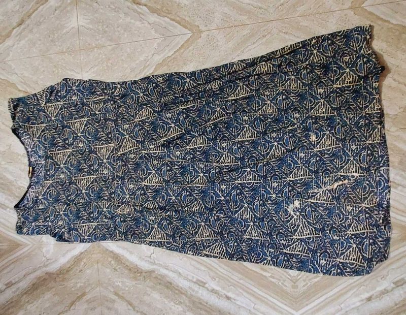 Printed Blue Dress