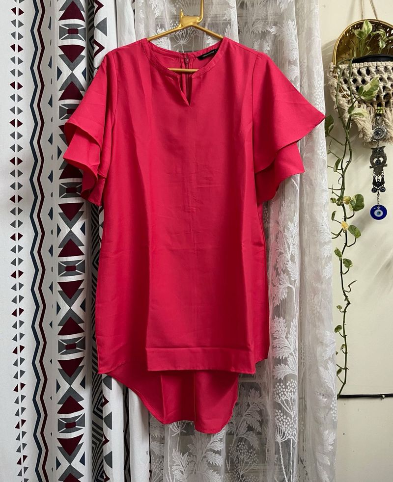 High Low Pink Dress