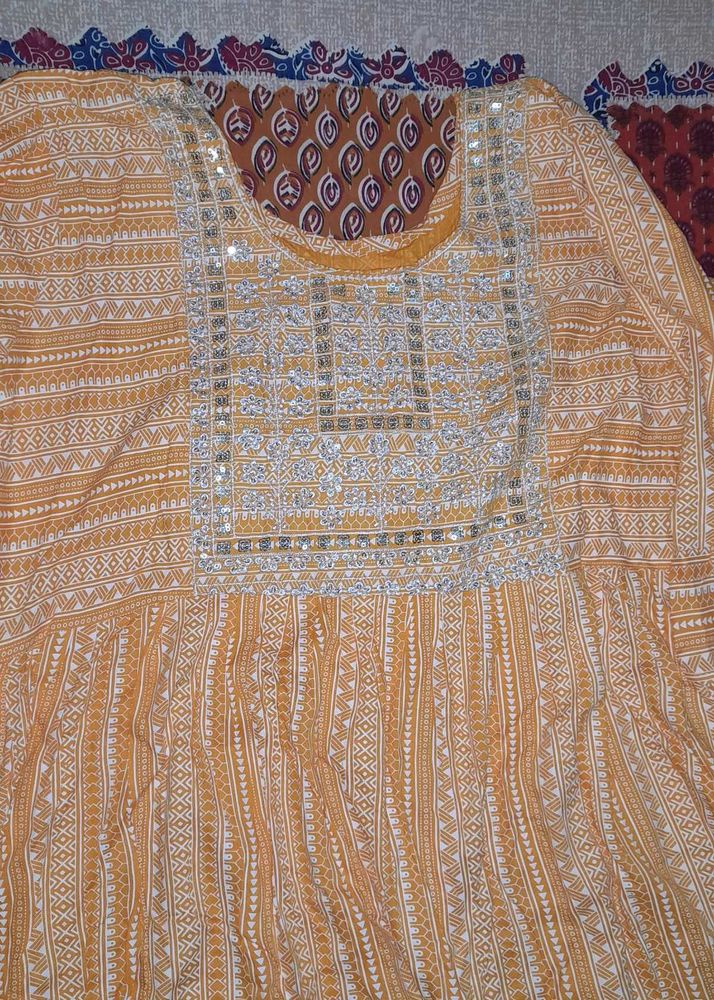 Boho Embroidered Kurta Set