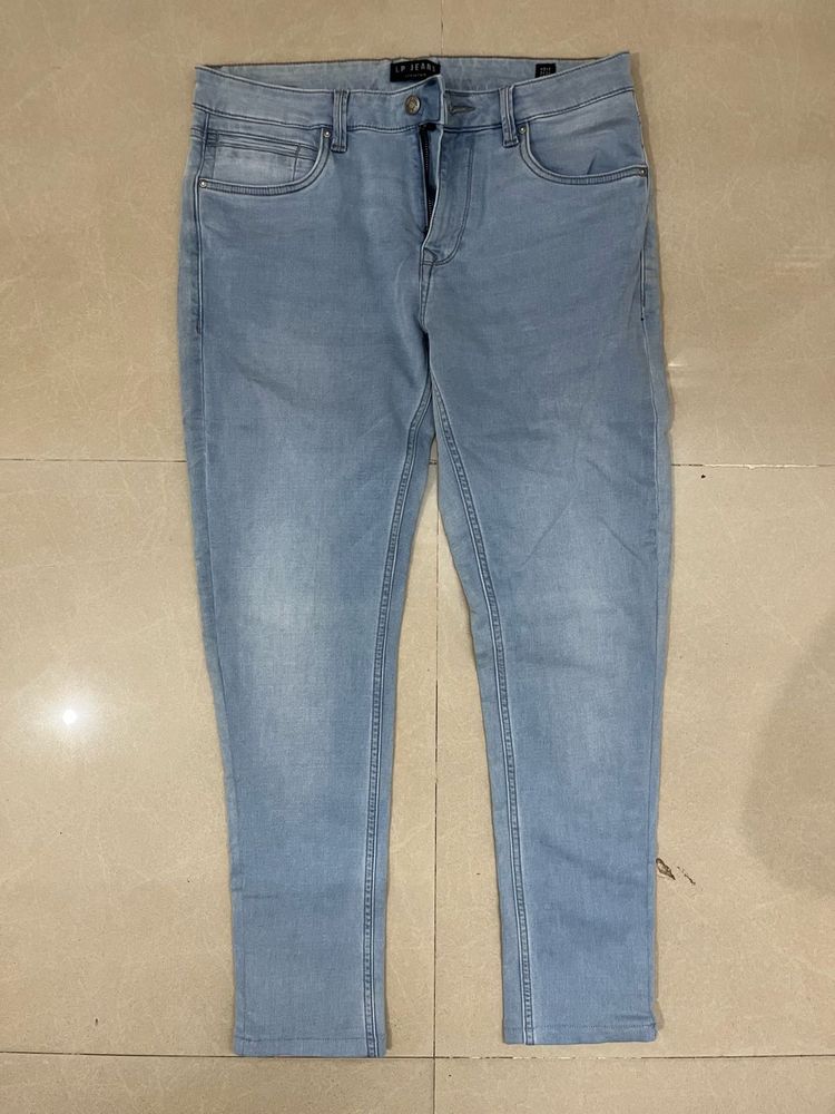 Louis Philippe Light Wash Denim Jeans