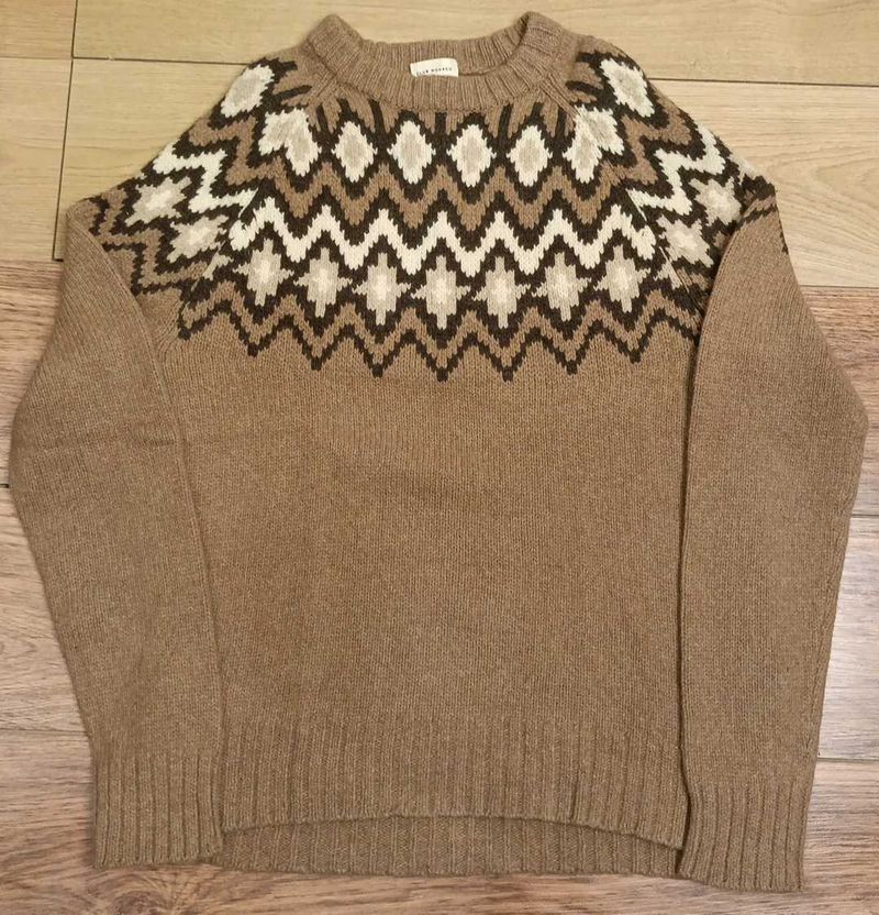 Patterned Knit Sweater