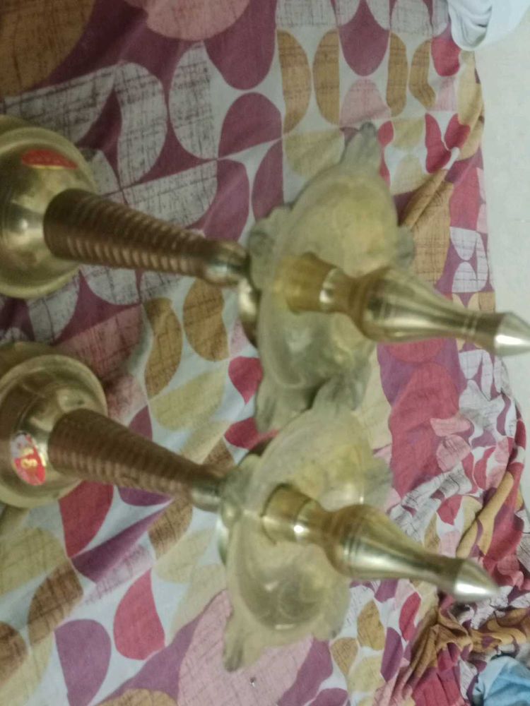 Brass Turtle Diya Pair