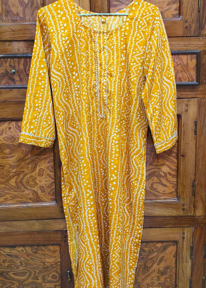 Mustard Kurti