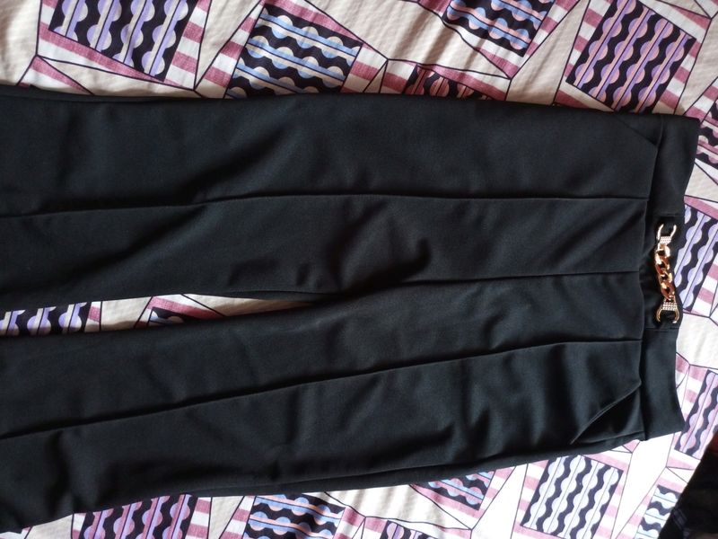 Flared Black Trouser