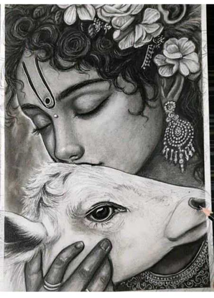 Krishna Handmade Sketch