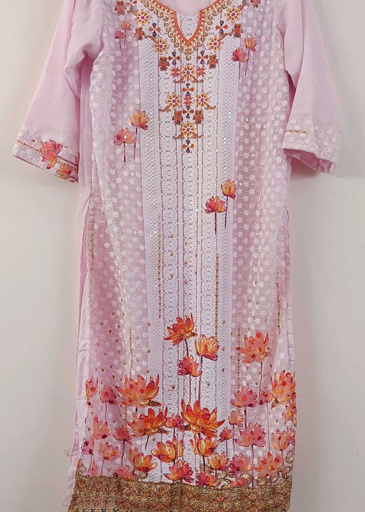 Beautiful Georgette Embroidery Dress 🎉
