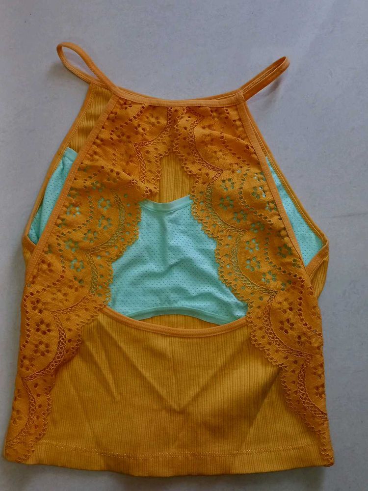 Stylish Mustard Tank Top