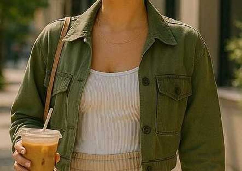 Green /olive Denim Jacket