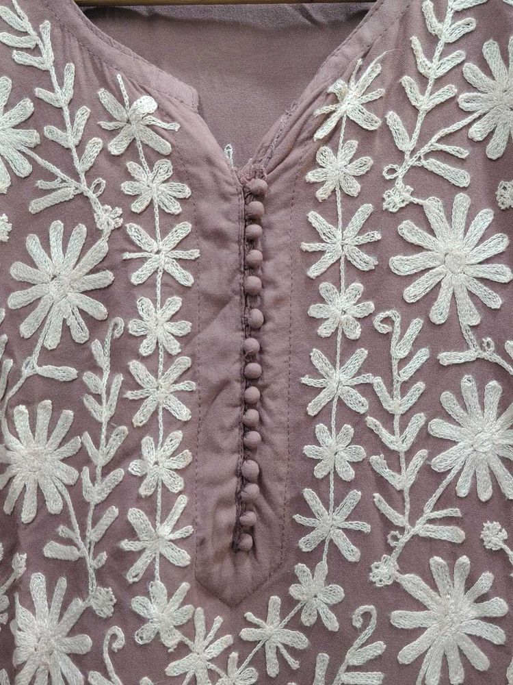 Chikankari Kurta And Palazzo