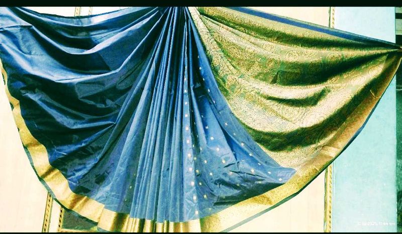 Vintage Blue Patterned Fabric