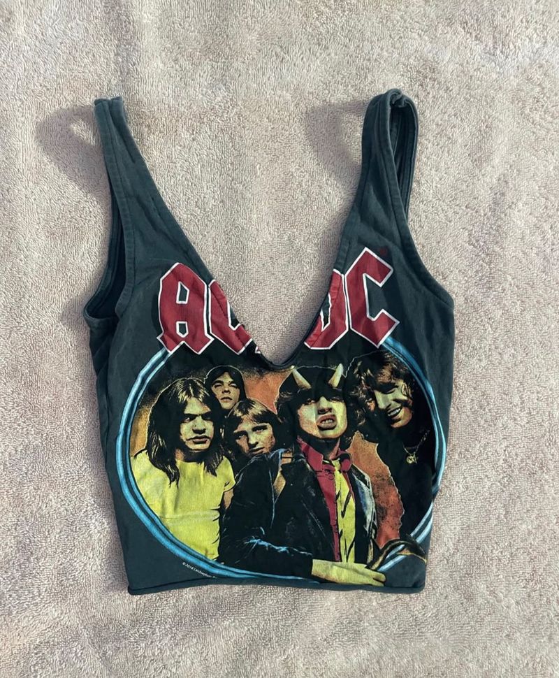 ACDC crop top