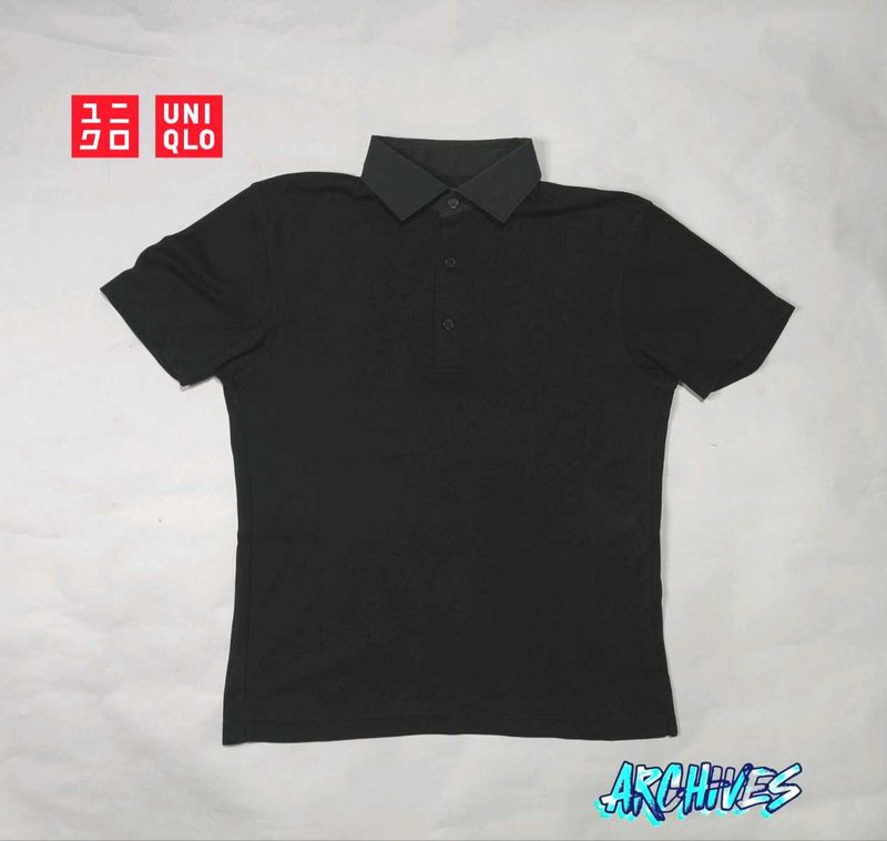 UNIQLO Black Polo T-shirt