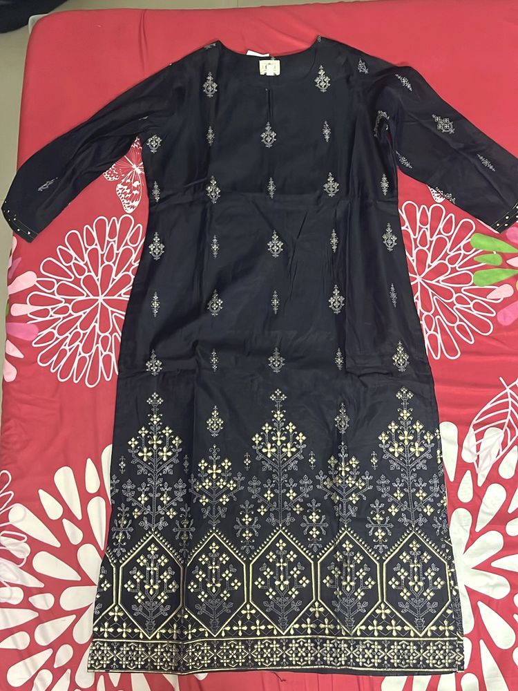 Brand New Black Kurta With Tag