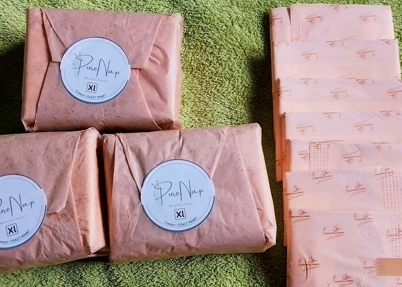 bamboo napkins 3 pack ( 30 pads )