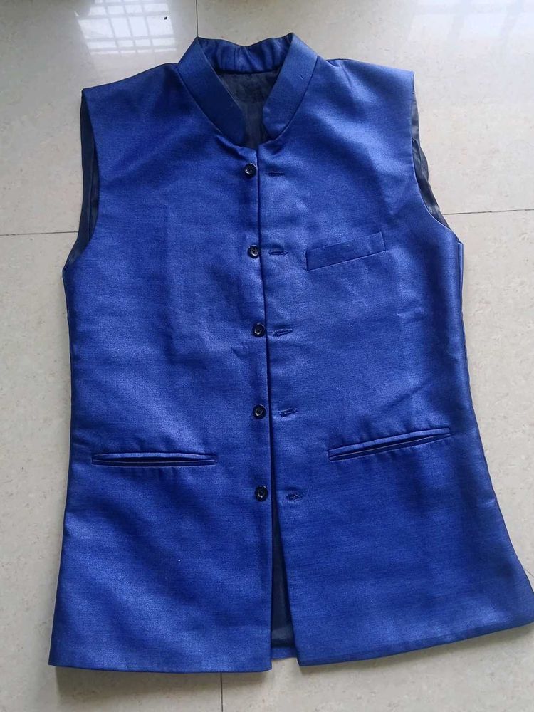 Elegant Blue Waistcoat