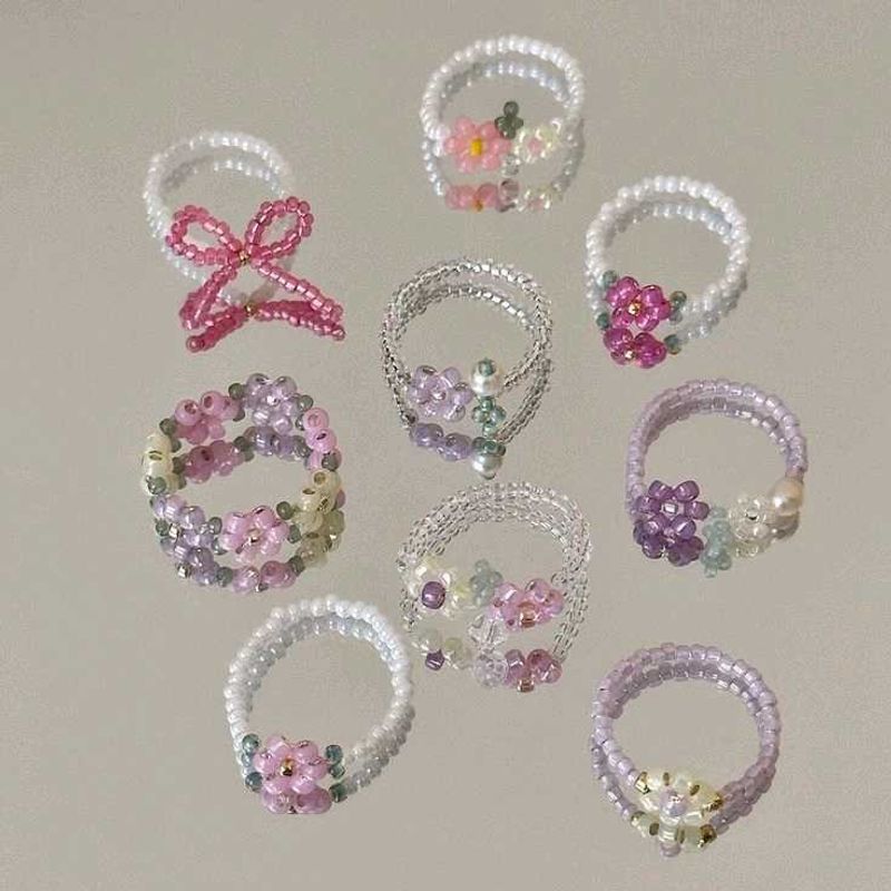 Beaded rings🎀
