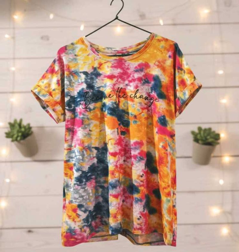 Colorful Tie-Dye Graphic Tee