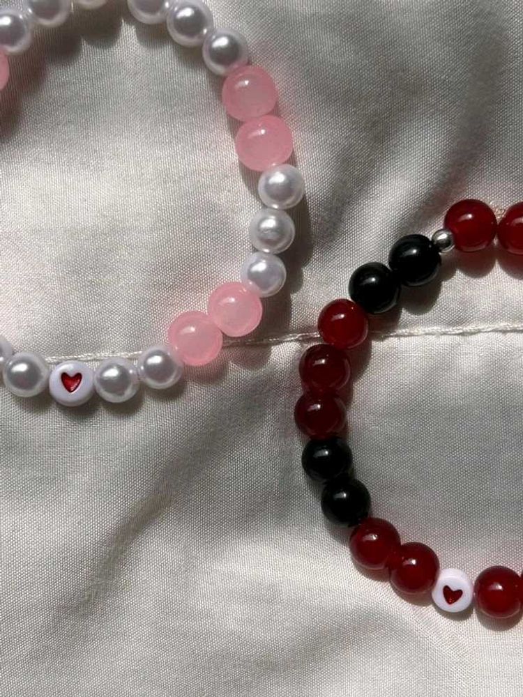 Beaded Heart Bracelets