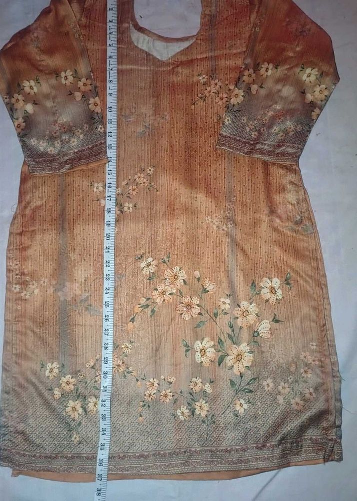 Floral Print Kurti satin