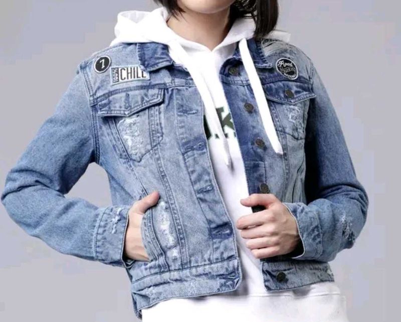 Distressed Denim Jacket