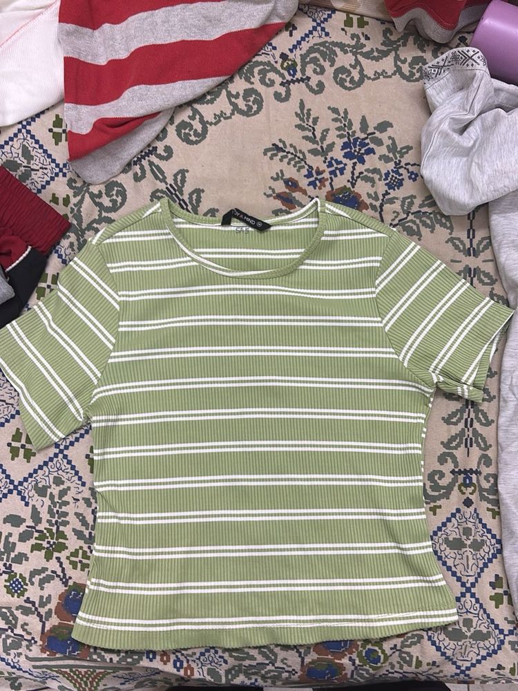 Striped Green Tee